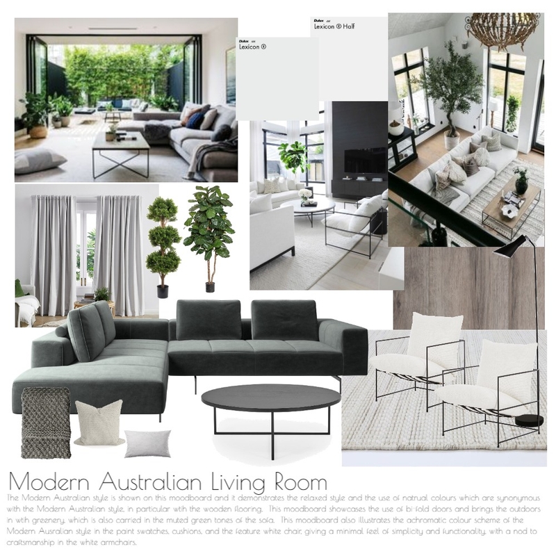 Modern Australian Living Room Mood Board by lilly&cooperdesign on Style Sourcebook