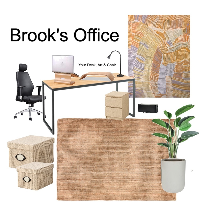 Brook's Office Mood Board by Suzanne Ladkin on Style Sourcebook