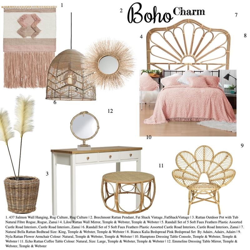 Boho Charm Mood Board by The Inside Stylist on Style Sourcebook