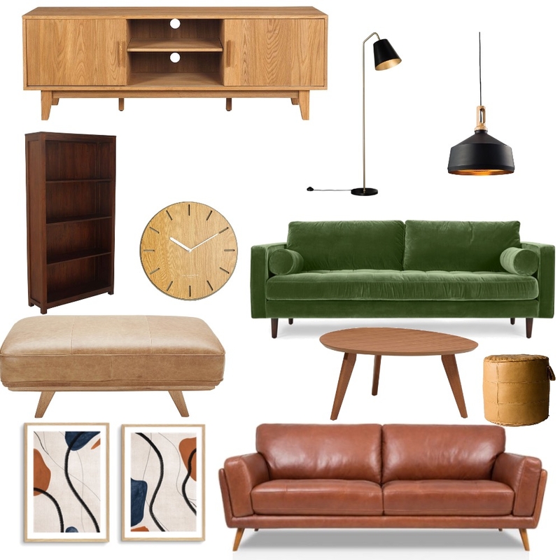 Mid century modern living room Mood Board by Jooo on Style Sourcebook