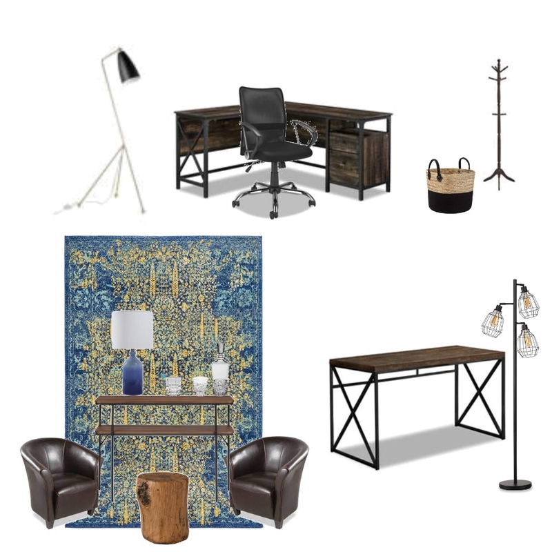 Rustic Office Mood Board by Salbi T on Style Sourcebook