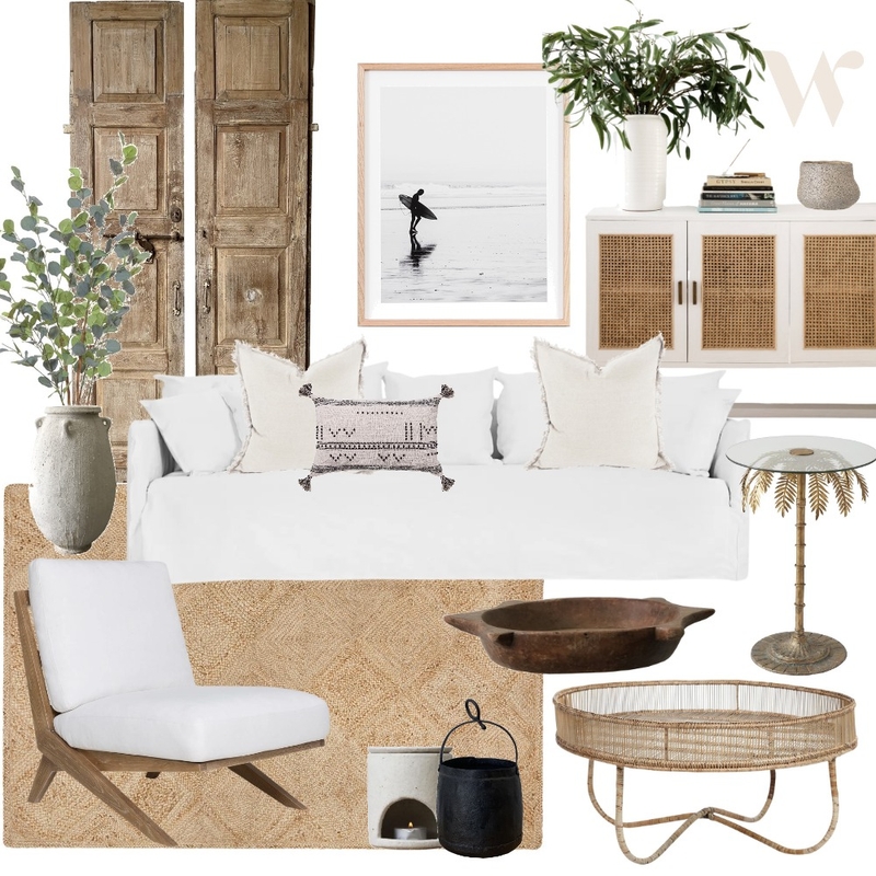 Mediterranean Bohemian Lounge Mood Board by The Whole Room on Style Sourcebook