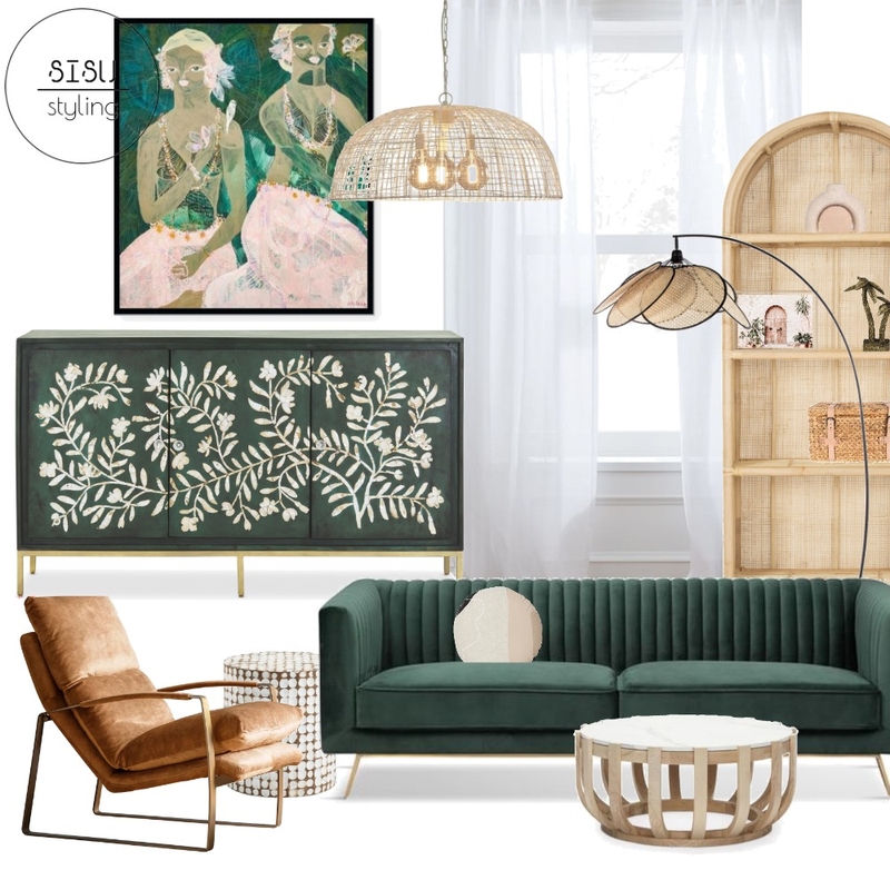 Lush green lounge Mood Board by Sisu Styling on Style Sourcebook