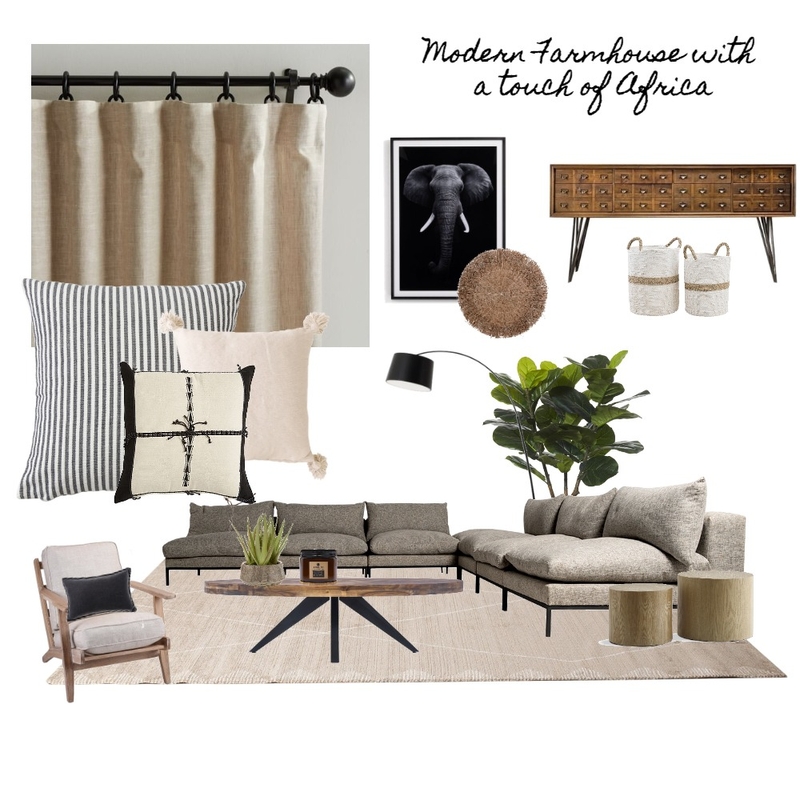 Modern Farmhouse Africa Mood Board by kirstybarclay on Style Sourcebook