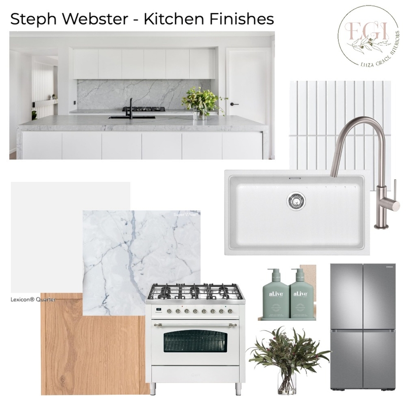Steph Webster - Kitchen Mood Board by Eliza Grace Interiors on Style Sourcebook