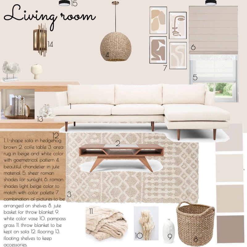 living room Mood Board by Shobhana on Style Sourcebook