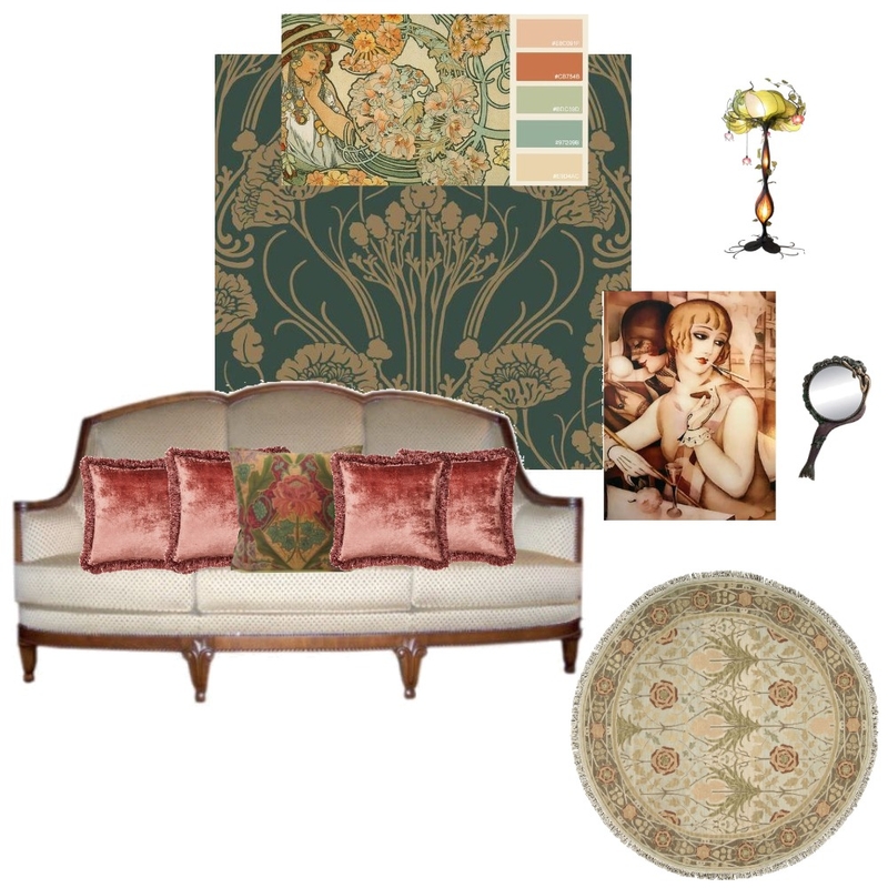 Art Nouveau Mood Board by ErinCatherine on Style Sourcebook