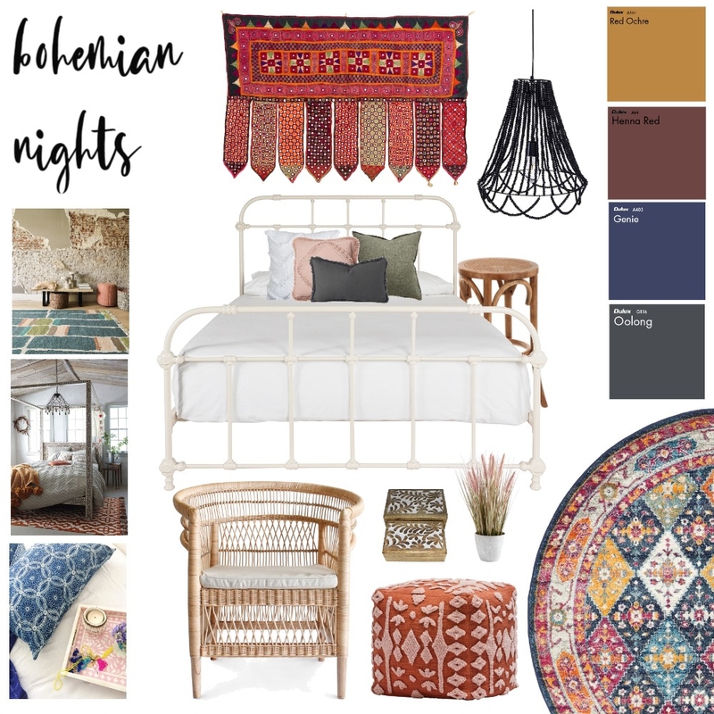 bohemian nights Mood Board by juliaanido on Style Sourcebook