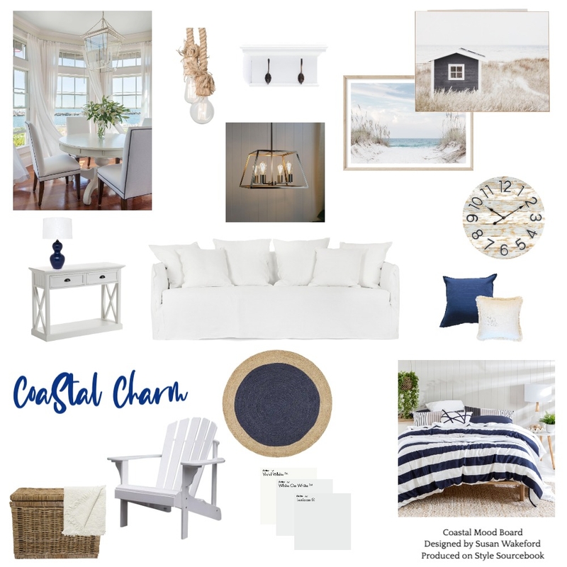 Coastal Charm Mood Board by Bale & Twine Interiors on Style Sourcebook