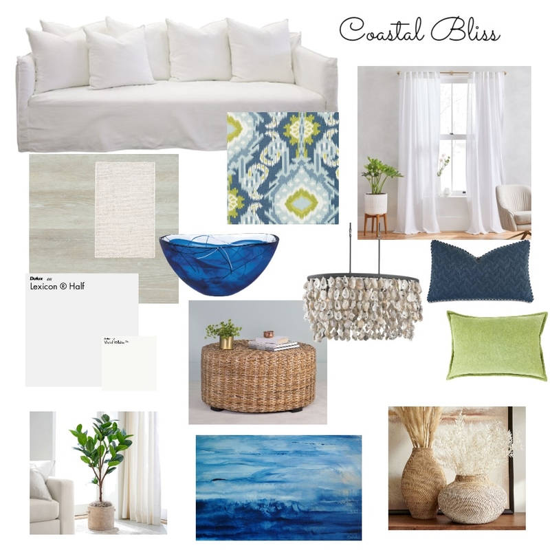 Coastal Bliss Living Room Mood Board by JeriHollifield on Style Sourcebook