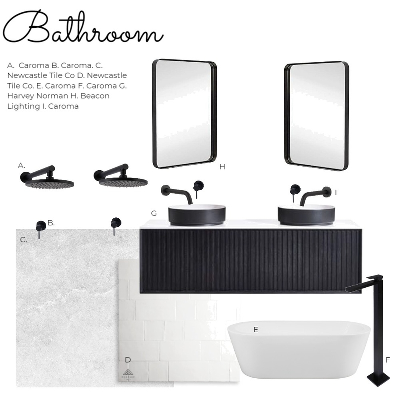 Main Bathroom Mood Board by MadelineK on Style Sourcebook