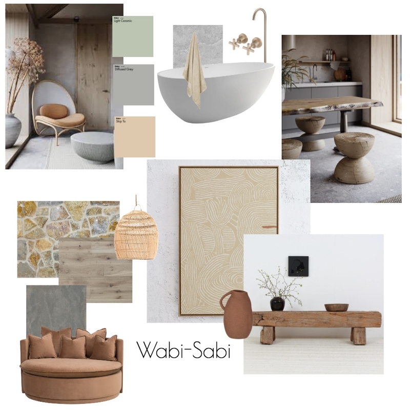 Module 3 - Wabi Sabi Mood Board by Three_alike on Style Sourcebook