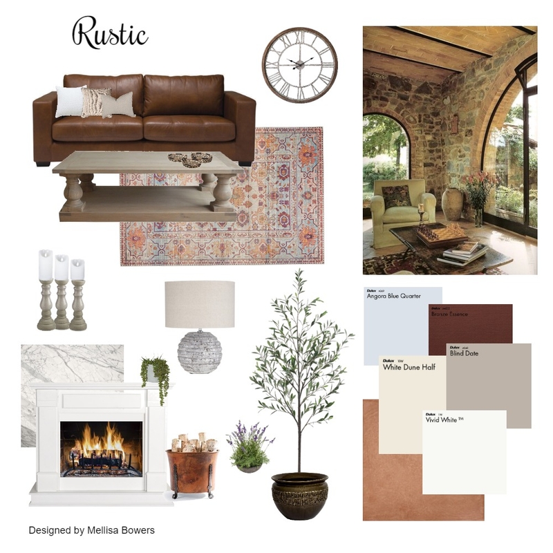 Rustic Mood Board by Mellisa Bowers on Style Sourcebook