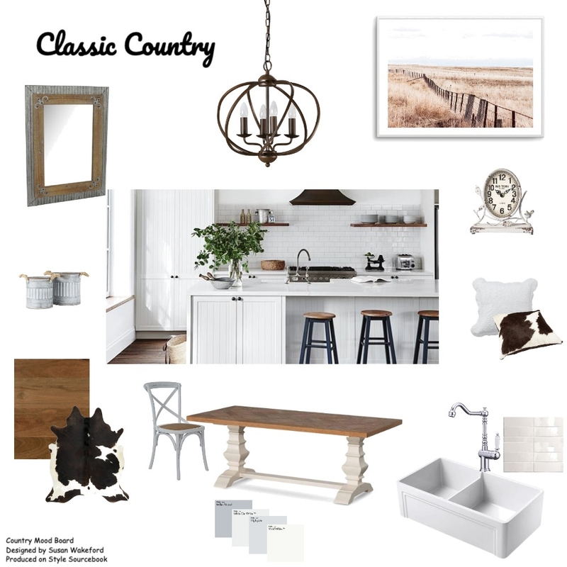 Classic Country Mood Board by Bale & Twine Interiors on Style Sourcebook