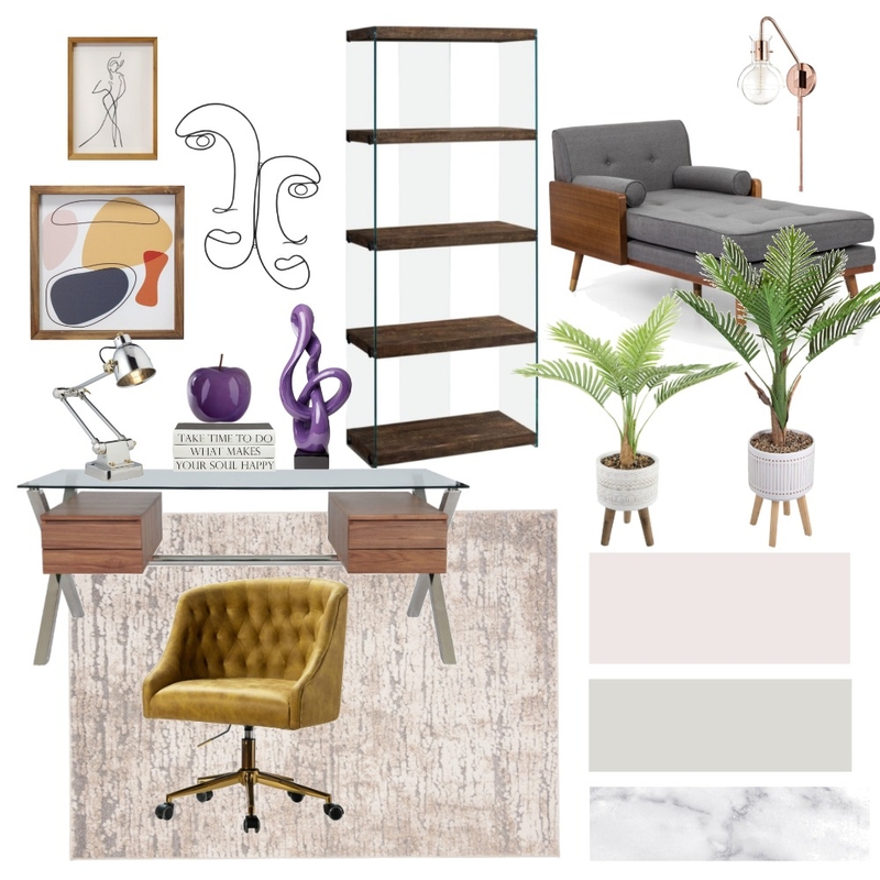 mid century study Mood Board by Safiyyah_M on Style Sourcebook