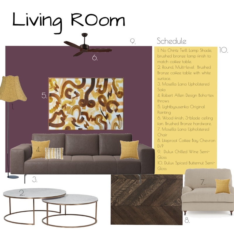 Living Room Mood Board by Brooklyn on Style Sourcebook