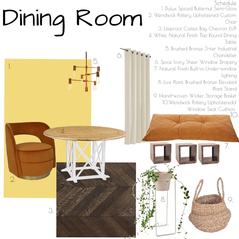 Dining Room Mood Board by Brooklyn on Style Sourcebook