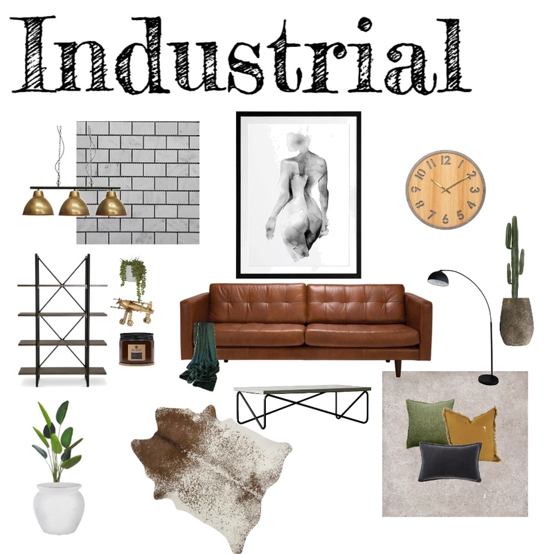 industrial Mood Board by hainesee on Style Sourcebook