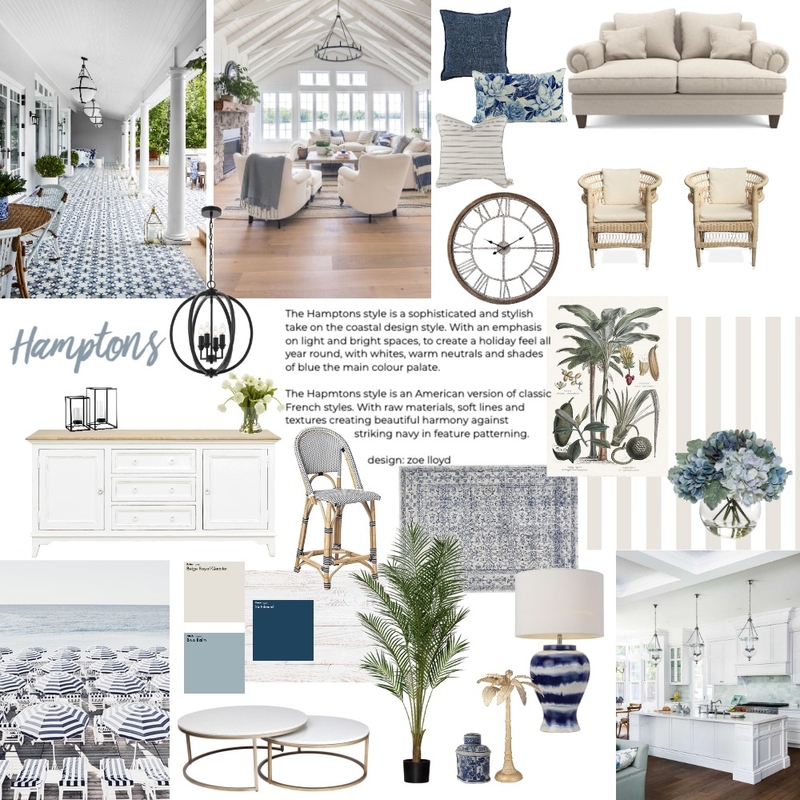 Hamptons Mood Board by Zoe J on Style Sourcebook