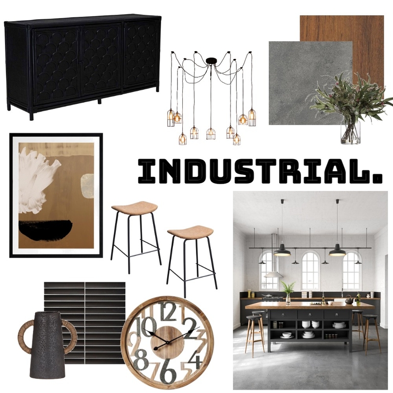 Industrial Kitchen Mood Board by Lane and Koh on Style Sourcebook