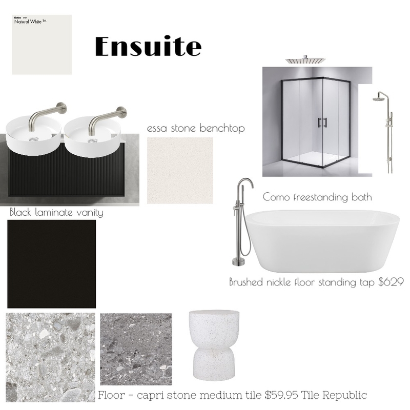 Ensuite Mood Board by Conch on Style Sourcebook
