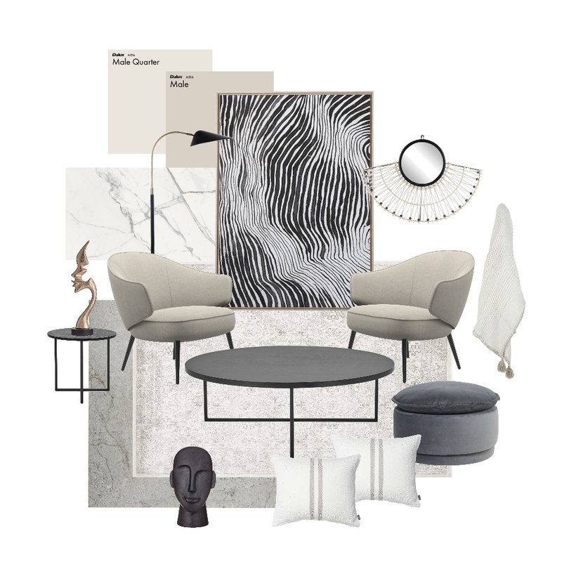 Monochromatic scheme Mood Board by Stella George Design on Style Sourcebook