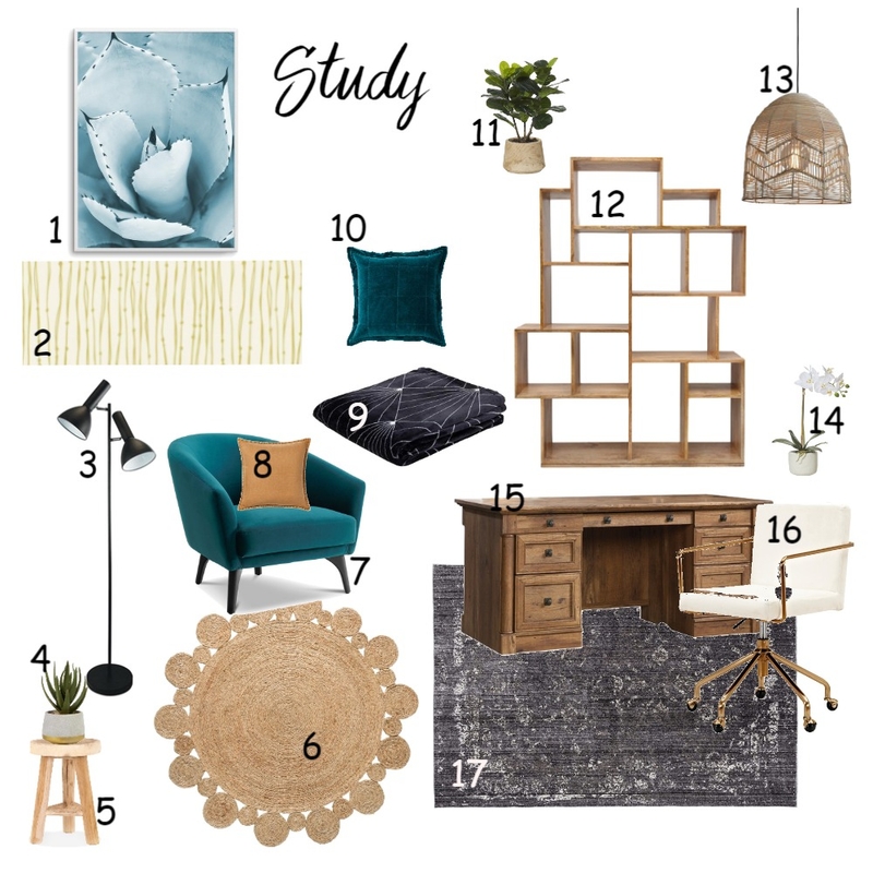 Study Mood Board by Abby Smerdon on Style Sourcebook