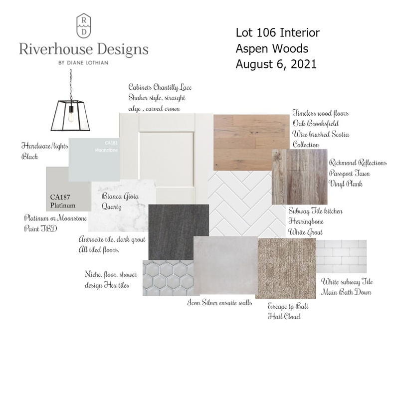 Lot 106 interior Mood Board by Riverhouse Designs on Style Sourcebook