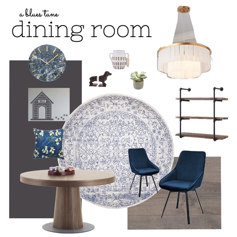 A Blues Tune Dining Room Mood Board by tiffanytnniquette1224 on Style Sourcebook