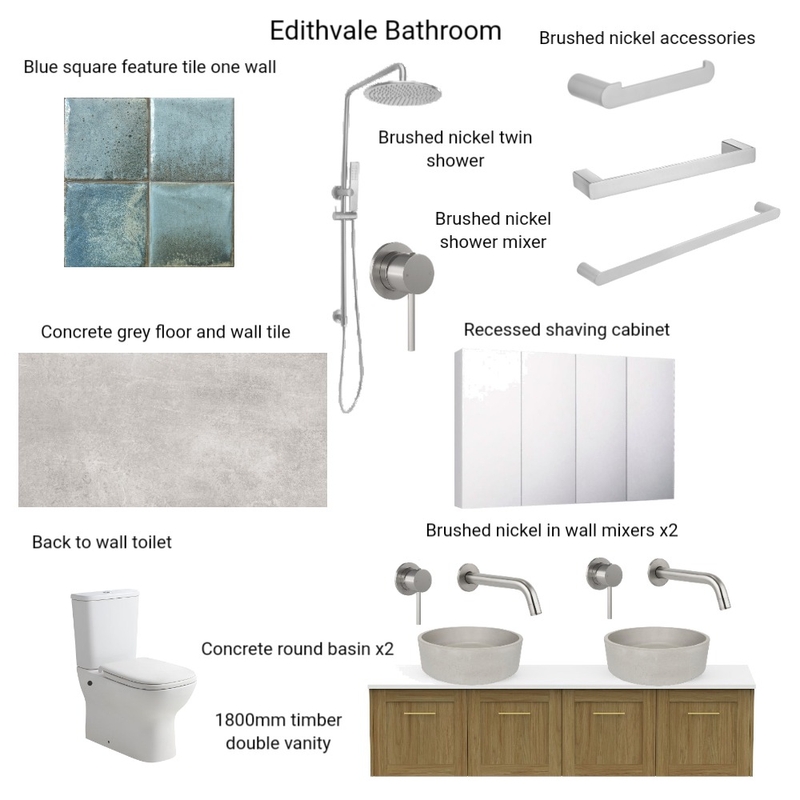 Edithvale Bathroom Mood Board by Hilite Bathrooms on Style Sourcebook