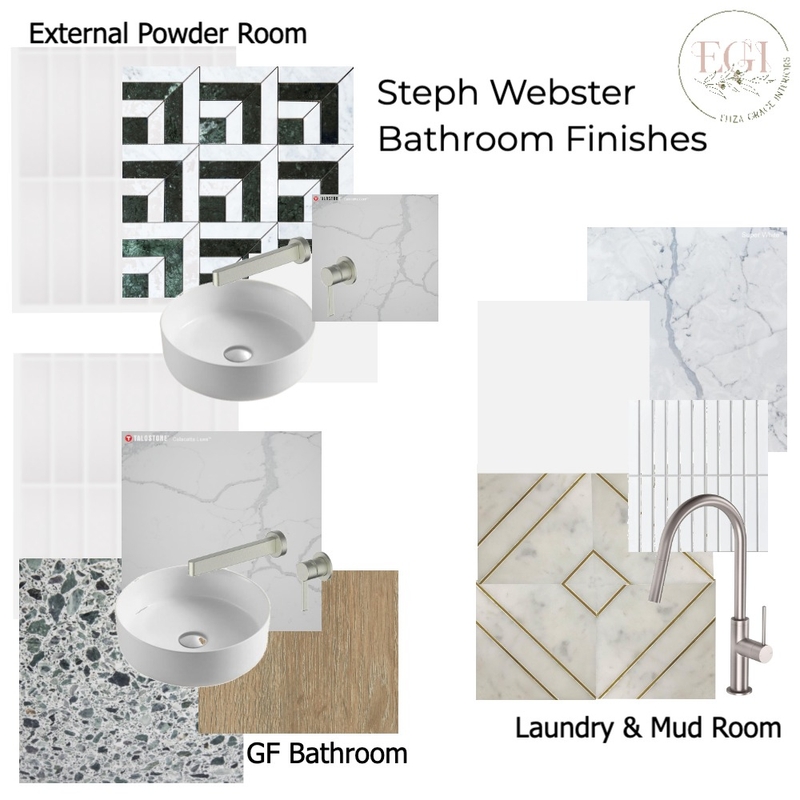 Steph Webster - GF Wet Areas Mood Board by Eliza Grace Interiors on Style Sourcebook
