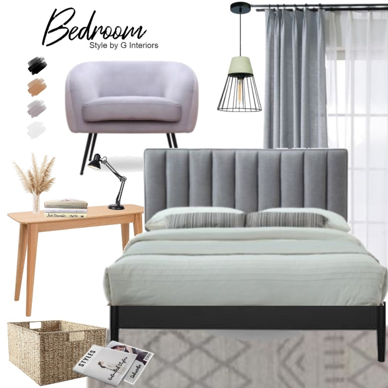 Scandinavian Bedroom Mood Board by Gia123 on Style Sourcebook