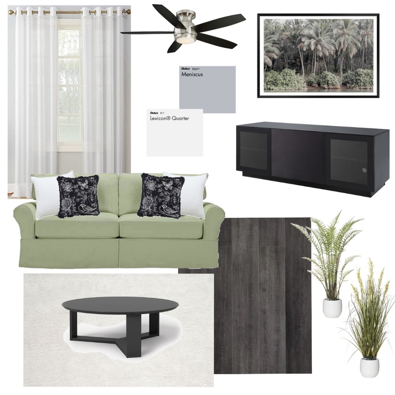 Living Room Sample Board Mood Board by alexarobinson on Style Sourcebook