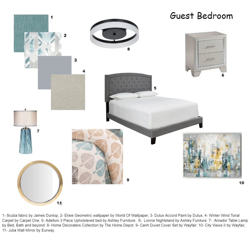 Guest Bedroom Mood Board by DawnSlater1988 on Style Sourcebook