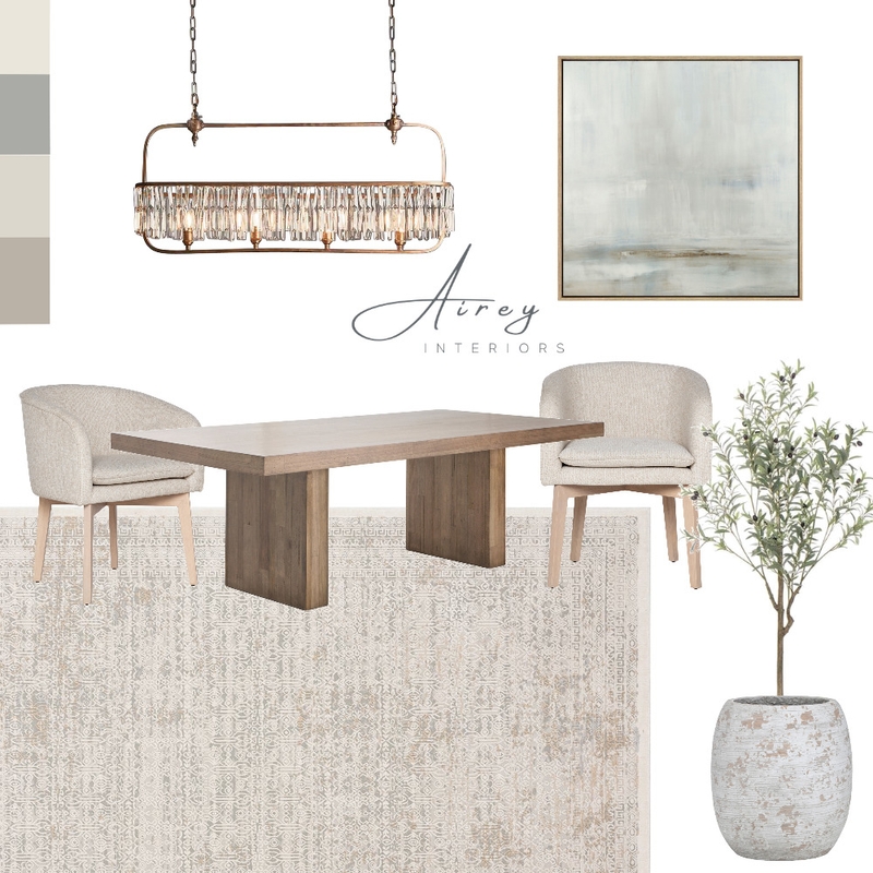Neutral Dining Room Mood Board by Airey Interiors on Style Sourcebook