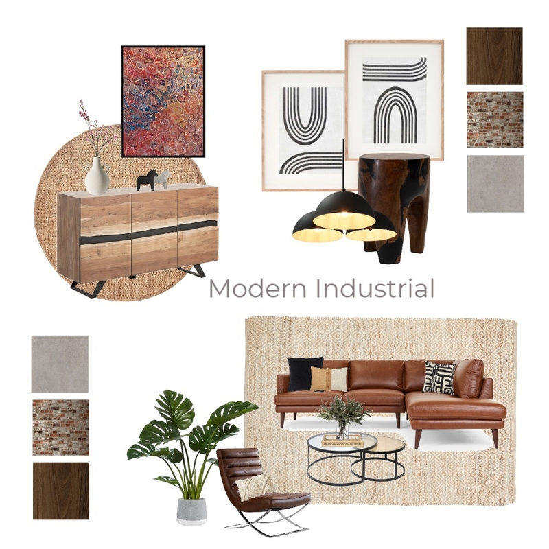 Modern Industrial Mood Board by Studio LJW on Style Sourcebook