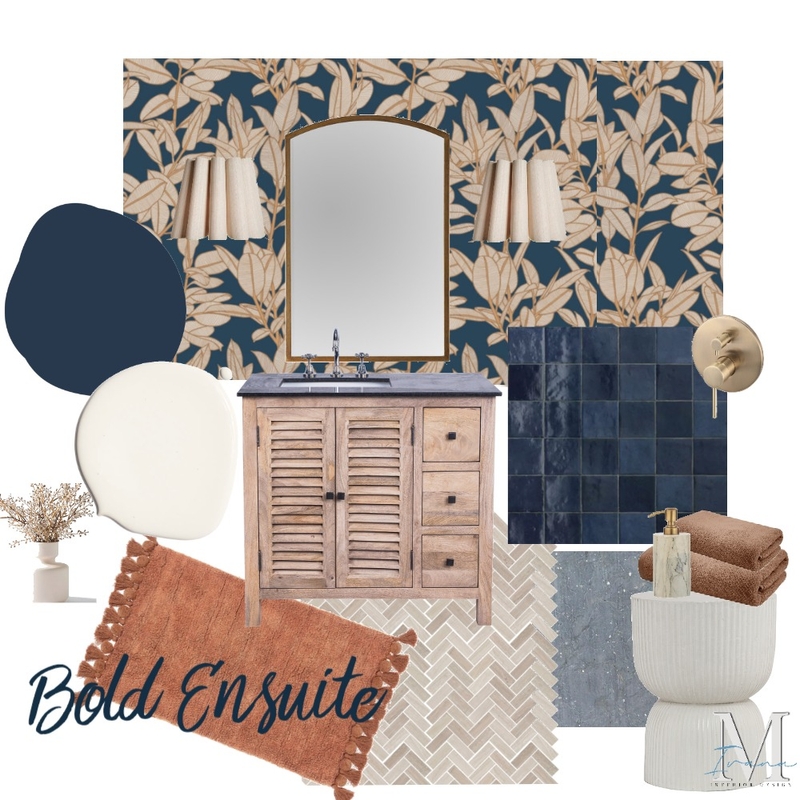 Bold Ensuite Mood Board by IvanaM Interiors on Style Sourcebook