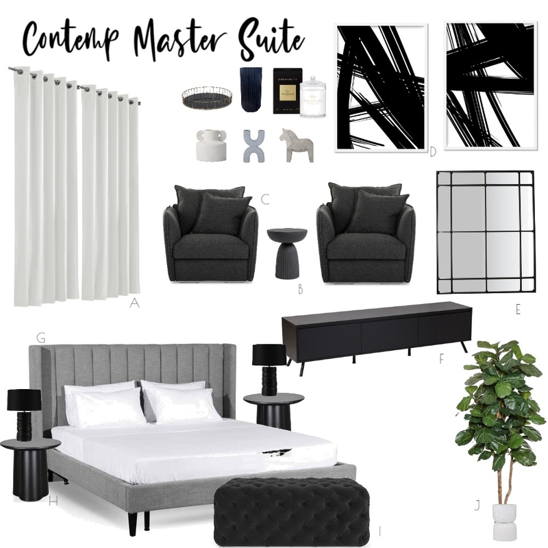 Contemp Master Suite Mood Board by MadelineK on Style Sourcebook