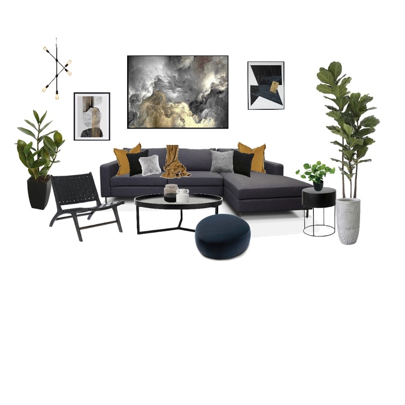 industrial gold livingroom Mood Board by shasharie on Style Sourcebook