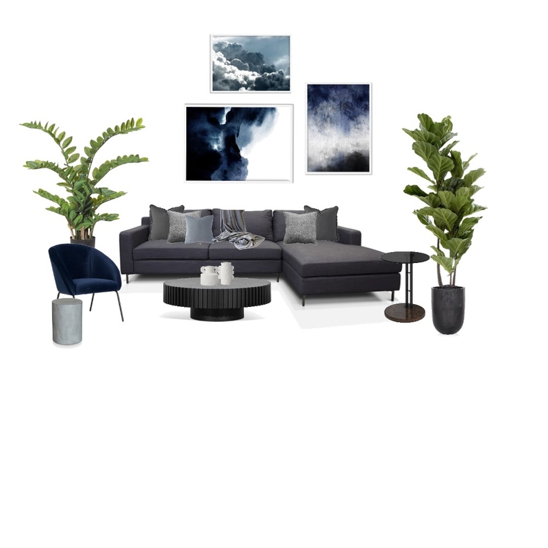 navy blue livingroom Mood Board by shasharie on Style Sourcebook