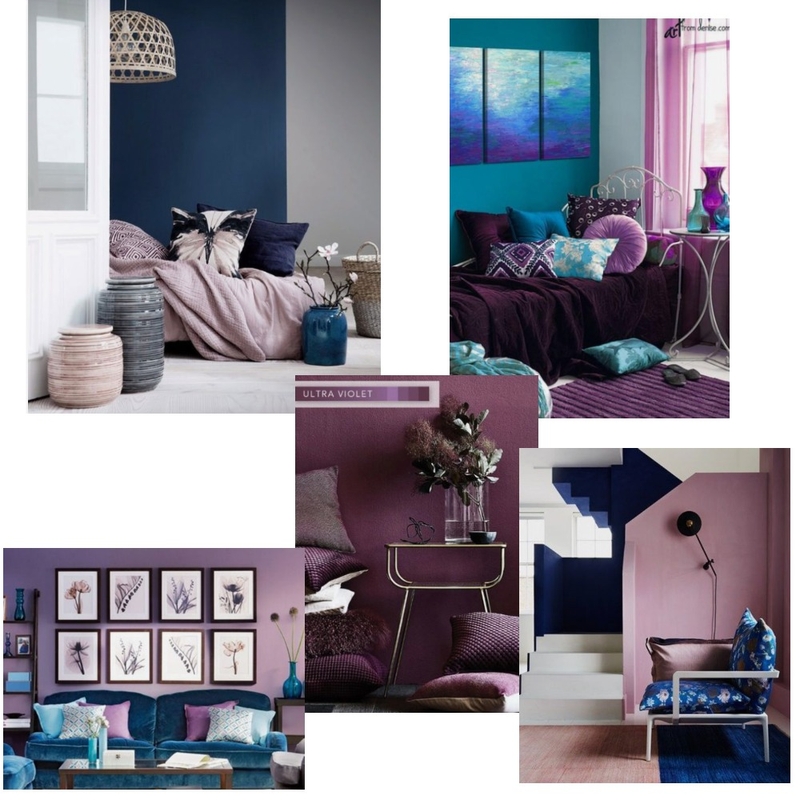 Analogous - blue, purple, pink Mood Board by Beverly Ladson on Style Sourcebook