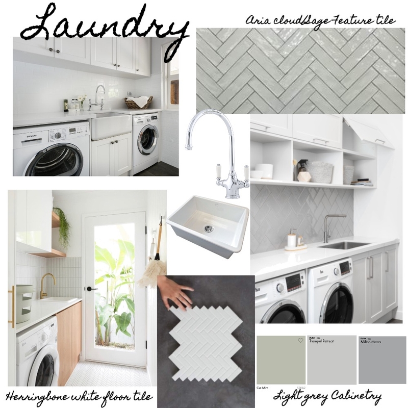 Laundry Mood Board by Genie on Style Sourcebook