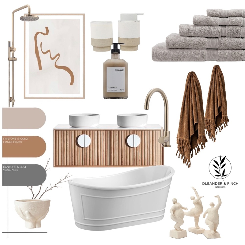 Bathroom Mood Board by Oleander & Finch Interiors on Style Sourcebook