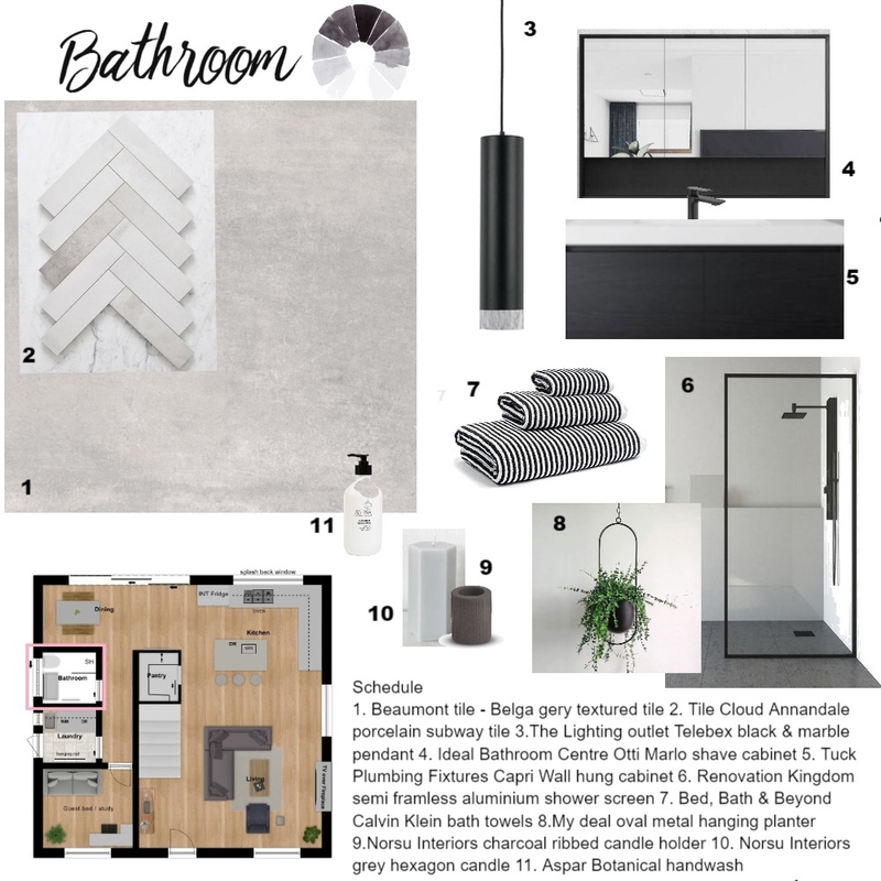 Bathroom Mood Board by RoseHass on Style Sourcebook