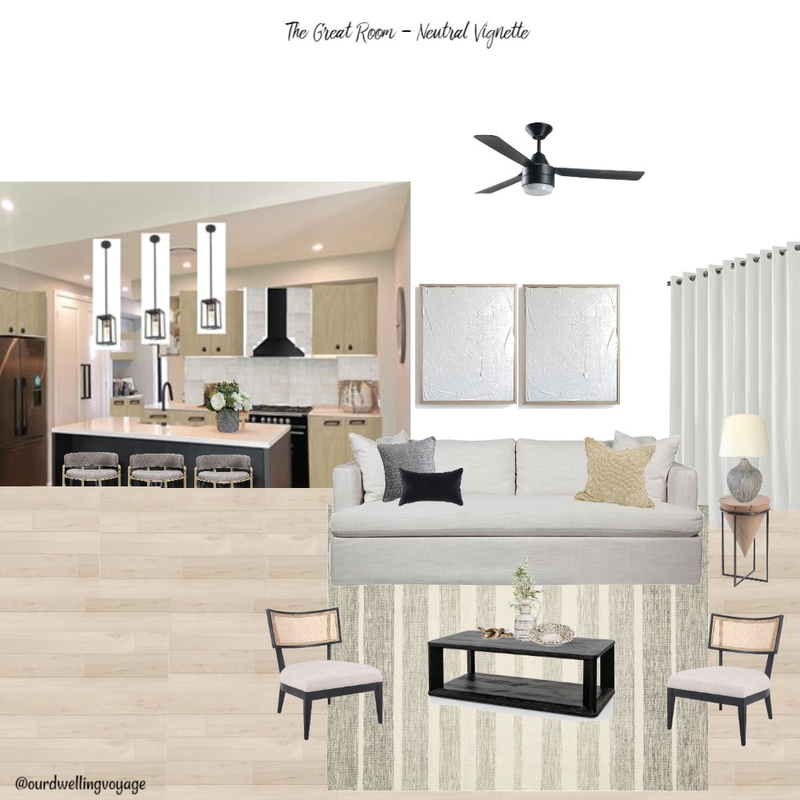 The Great Room - Neutral Vignette Mood Board by Casa Macadamia on Style Sourcebook