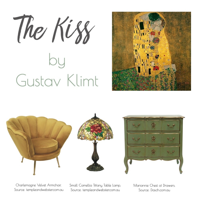 The Kiss by Gustav Klimt Mood Board by slindsell on Style Sourcebook