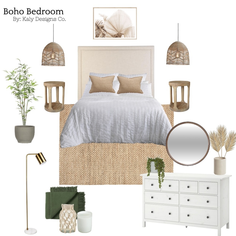Boho Bedroom Mood Board by Kaly on Style Sourcebook