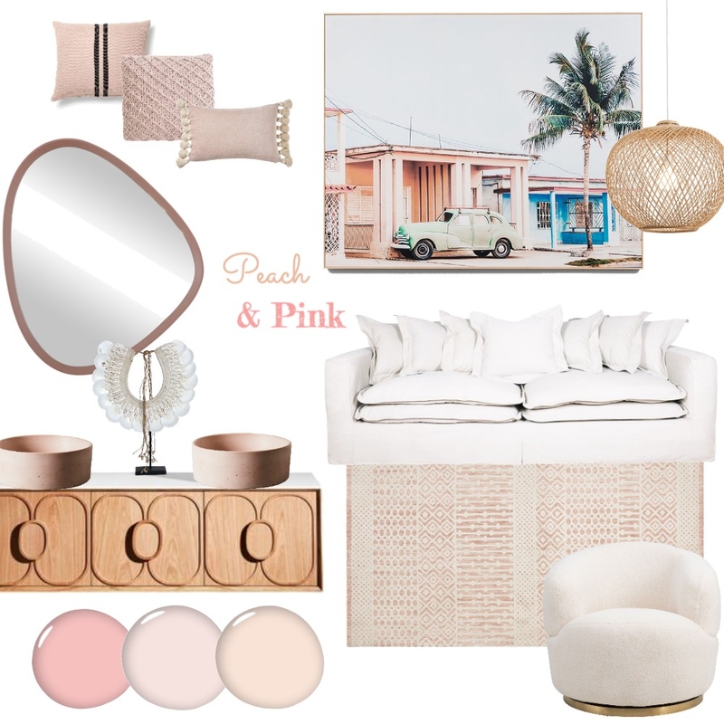 Peach & Pink Mood Board by Project M Design on Style Sourcebook