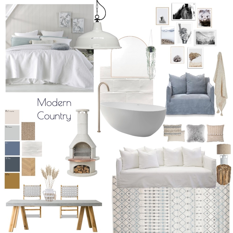 Modern Country Mood Board by Project M Design on Style Sourcebook