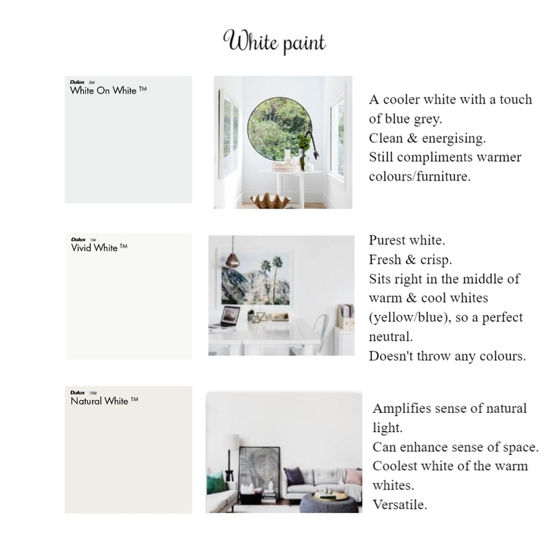 White paint Mood Board by The Interior Design Station on Style Sourcebook